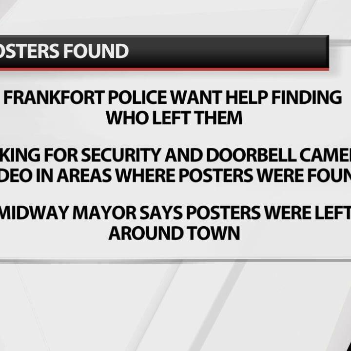 Frankfort Police investigate KKK posters found in the city as 'appalling act of littering'